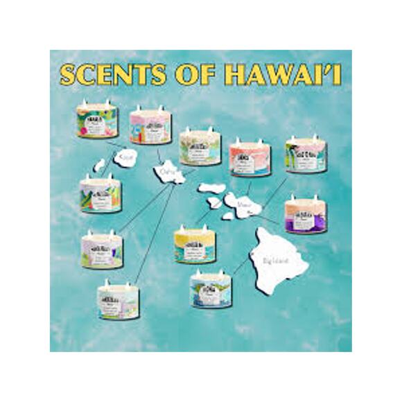 Hawaii Postcards Scented Destination "Mele Kalikimaka" Candle - Picture 4 of 5